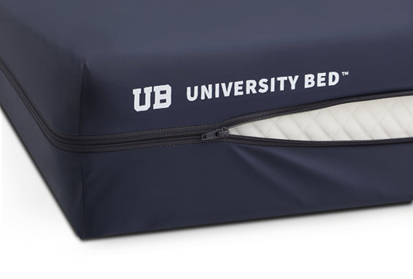 English Elm 8" University Bed Mattress Encasement Protector For Twin Xl - Durable, Breathable, Navy Comfort B350P394844