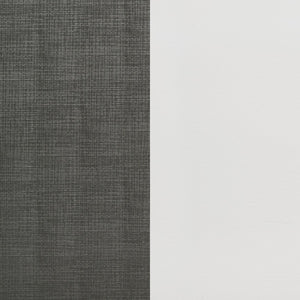 English Elm Talia California King Upholstered Panel Bed - Modern White Frame With Metallic Leatherette Accents B062S01080-GIGA