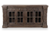 Moti Euclidean Hand-carved Sideboard 4 Glass Doors 44109002