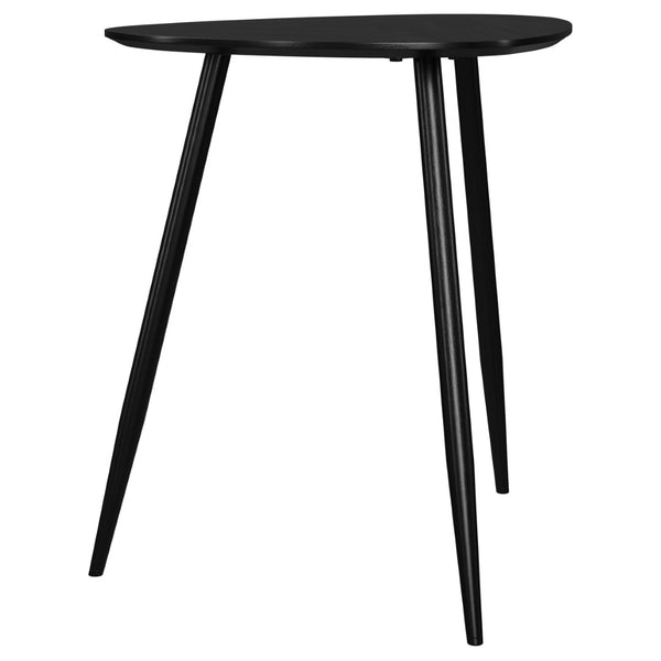 English Elm Xander Mid-Century Black Mango Wood End Table With Kidney-Shaped Top For Stylish Living Spaces B062P378350-GIGA