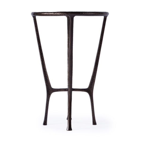 Butler Specialty Lania Outdoor Side Table With White Marble Top And Elegant Bronze Finish For Stylish Patios Bronze Aluminum,Marble 4418471-butler