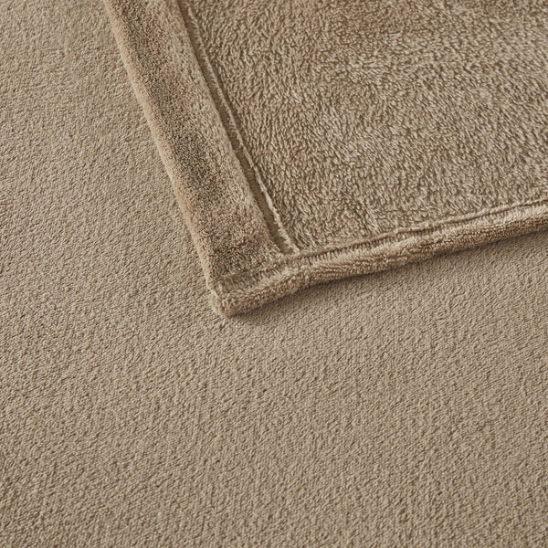 English Elm 4 Pcs Queen Micro Plush Sheet Set - Ultra-Soft Taupe Bedding For Year-Round Cozy Comfort & Style B035P319764