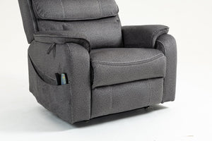 English Elm Lounge Electric Lift Chair With 180° Recline, Massage, Heating, Storage & Wireless Charging Options W547S00058