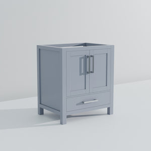 English Elm Dark Grey 30-in Bath Vanity Cabinet with Soft-Close Drawer, Solid Wood Frame, Spacious Storage, Fully Assembled B2731P258780