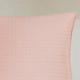 Urban Habitat Brooklyn Shabby Chic Cotton Jacquard Duvet Cover Set with Euro Shams and Throw Pillows UH12-0207 Pink