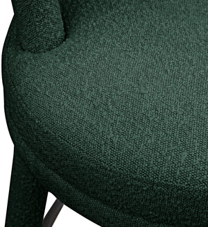 Parlor Green Boucle Fabric Stool 442Green-C Meridian Furniture