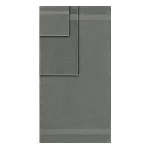 JLA Home Madison Park Signature - Cotton Luxurious 6-Piece Turkish Bath Towel Set 600 GSM Oversized Plush Dobby Border, OEKO-TEX Certified Charcoal MPS73-454
