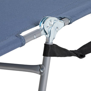 English Elm Outsunny Adjustable Folding Beach Lounge Chair With Face Hole & Arm Slots For Ultimate Relaxation W2225P229402-GIGA