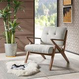 INK+IVY Rocket Mid-Century Lounge Chair II110-0396 Light Grey