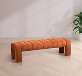 Andaz Cognac Bench 443Cognac Meridian Furniture