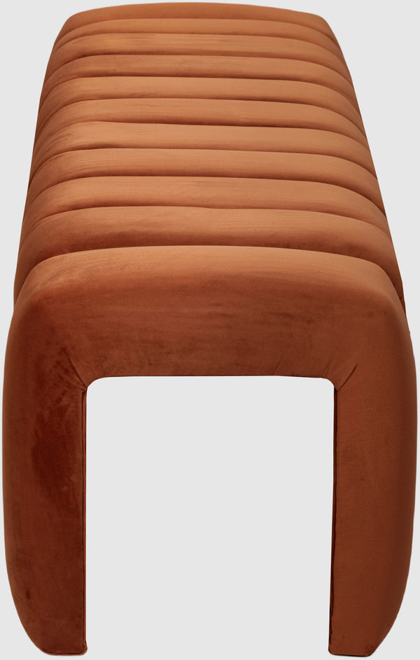 Andaz Cognac Bench 443Cognac Meridian Furniture