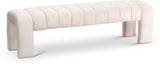 Andaz Cream Bench 443Cream Meridian Furniture