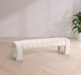 Andaz Cream Bench 443Cream Meridian Furniture