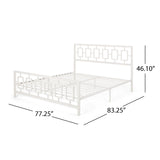 Christopher Knight Home® - Noble House - Claudia Modern Iron King Bed Frame