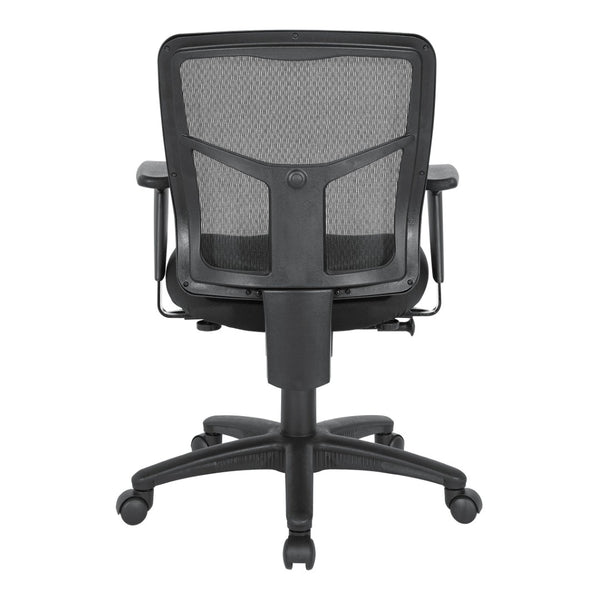 OSP Home Furnishings Progrid® Breathable Mesh Manager Chair with Lumbar Support and Ergonomic Seat Controls 92553-30
