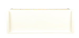 English Elm Flavius Rattan Storage Bench with 3 Drawers & Wooden Seat — Transitional White Finish, Durable Design B2726P305708