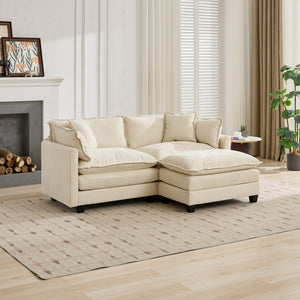 English Elm Cloud Sofa Loveseat – Modular Modern Loveseat With Plush Chenille Fabric For Living Room Comfort W1143S00050