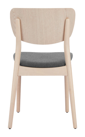 Zuo Modern Kellua Dining Chair Set Of 2 - Chic Faux Linen Design For Modern Hospitality And Home Interiors Natural 100% Polyester,Plywood,Rubberwood 110517-zuo-modern