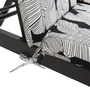 English Elm 2 Pcs Leaf Print Polyester Chaise Cushions Water Resistant Patio Pool Lounge Set W2911P277430