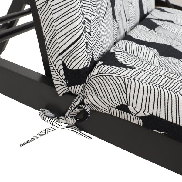 English Elm 2 Pcs Leaf Print Polyester Chaise Cushions Water Resistant Patio Pool Lounge Set W2911P277430