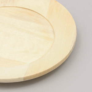English Elm Handcrafted 13" Wooden Charger Plate – Rustic Tableware For Elegant Dining & Sustainable Style B346P321278