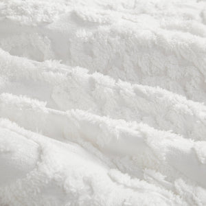 English Elm Comforter Suzanna Tufted Medallion Full/Queen Set - 100% Cotton Oversized Overfilled, OEKO-TEX Certified Ivory 22.84 L x 20.87 W x 15.35 H B03595731