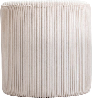 Roy Beige Microsuede Fabric Ottoman/Stool 445Beige Meridian Furniture