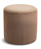 Roy Brown Microsuede Fabric Ottoman/Stool 445Brown Meridian Furniture