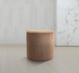 Roy Brown Microsuede Fabric Ottoman/Stool 445Brown Meridian Furniture