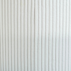 Roy Cream Microsuede Fabric Ottoman/Stool 445Cream Meridian Furniture