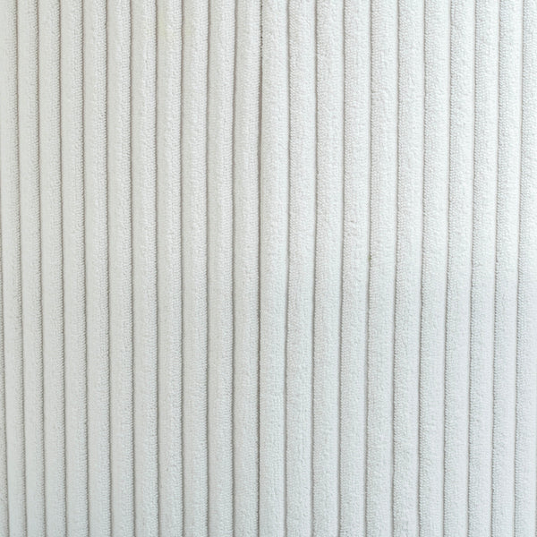 Roy Cream Microsuede Fabric Ottoman/Stool 445Cream Meridian Furniture