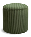 Roy Green Microsuede Fabric Ottoman/Stool 445Green Meridian Furniture