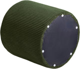 Roy Green Microsuede Fabric Ottoman/Stool 445Green Meridian Furniture