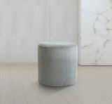 Roy Grey Microsuede Fabric Ottoman/Stool 445Grey Meridian Furniture