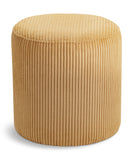 Roy Yellow Microsuede Fabric Ottoman/Stool 445Yellow Meridian Furniture