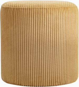 Roy Yellow Microsuede Fabric Ottoman/Stool 445Yellow Meridian Furniture
