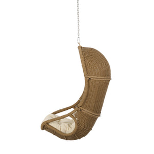 English Elm Christopher Knight Home® - Berkshire Woven Hanging Chair With 8Ft Adjustable Chain – Cozy Indoor/Outdoor Seat With Cushions 70842.00BGE