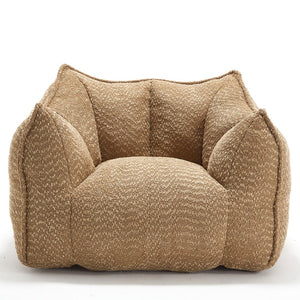 English Elm Sofa plush beanbag chair with superfiber cover and resilient foam filling for ultimate home comfort and relaxation Coffee W1996P252265