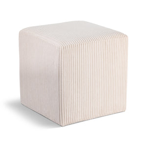 Roy Beige Microsuede Fabric Ottoman/Stool 446Beige Meridian Furniture