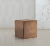 Roy Brown Microsuede Fabric Ottoman/Stool 446Brown Meridian Furniture