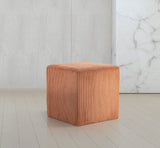 Roy Cognac Microsuede Fabric Ottoman/Stool 446Cognac Meridian Furniture