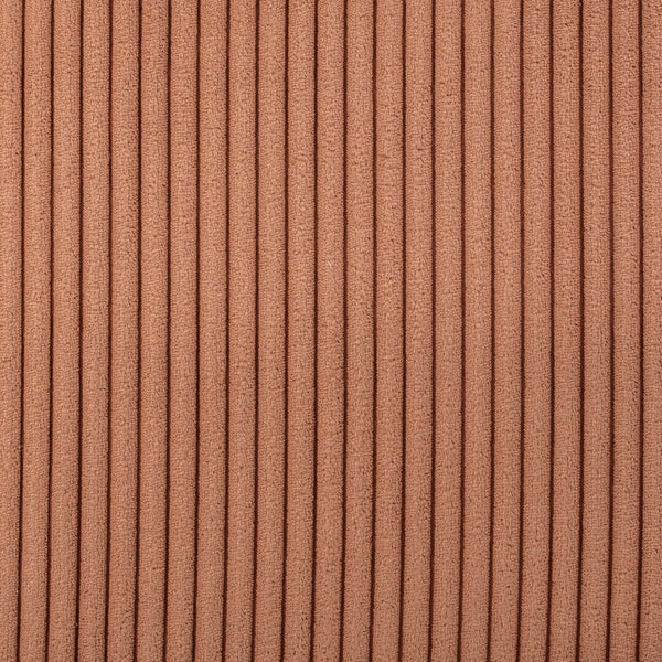 Roy Cognac Microsuede Fabric Ottoman/Stool 446Cognac Meridian Furniture