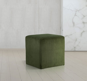 Roy Green Microsuede Fabric Ottoman/Stool 446Green Meridian Furniture