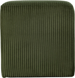 Roy Green Microsuede Fabric Ottoman/Stool 446Green Meridian Furniture