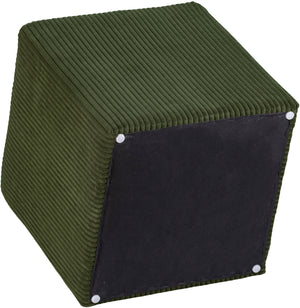 Roy Green Microsuede Fabric Ottoman/Stool 446Green Meridian Furniture