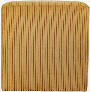 Roy Yellow Microsuede Fabric Ottoman/Stool 446Yellow Meridian Furniture