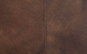 English Elm Jaron Top Grain Leather Sofa in Mocha — Macho Durable Wooden Frame, Metal Legs, Plush D30 Foam Comfort B2726P246566