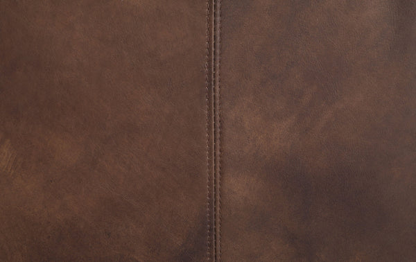 English Elm Jaron Top Grain Leather Sofa in Mocha — Macho Durable Wooden Frame, Metal Legs, Plush D30 Foam Comfort B2726P246566