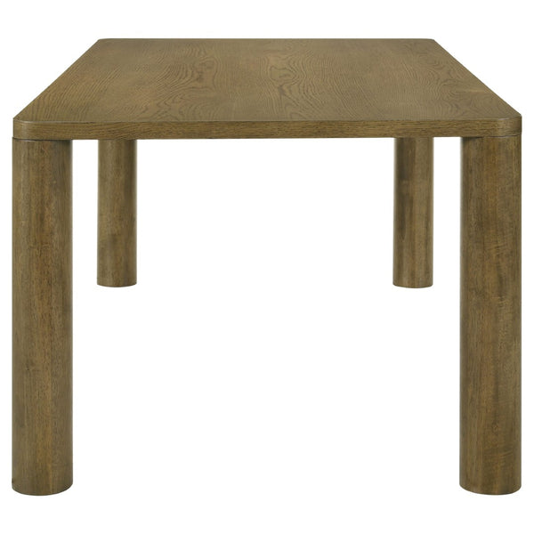 English Elm Sexton Farmhouse Rectangular Dining Set Seats Four with Upholstered Chairs B062S01457