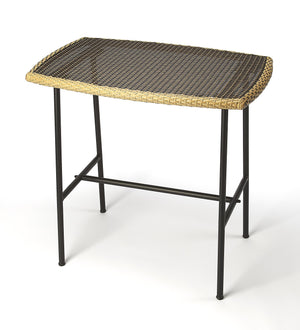 Butler Specialty Freeport Outdoor Rattan & Iron Pub Table - Stylish Design For Dining And Entertaining Outdoors Multi Iron,Black Woven Polyethelene (Pe) Synthetic Rattan 4476035-butler